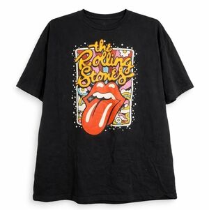 The Rolling Stones Tongue Logo Graphic Tee Black XXL